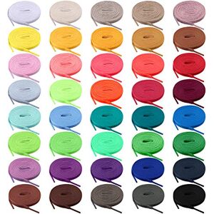 BQTQ 40 Paar Schnürsenkel Flach Bunt Schnürsenkel für Turnschuhe Skateschuhe Sportschuhe Stiefel, 40 Farben, 115cm BQTQ 40 Paar Schnürsenkel Flach Bunt Schnürsenkel für Turnschuhe Skateschuhe Sportschuhe Stiefel, 40 Farben, 115cm