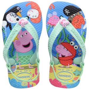Havaianas Baby Peppa Pig Unisex Kinder FlipFlop Lavender Blue 17 EU Havaianas Baby Peppa Pig Unisex Kinder FlipFlop Lavender Blue 17 EU