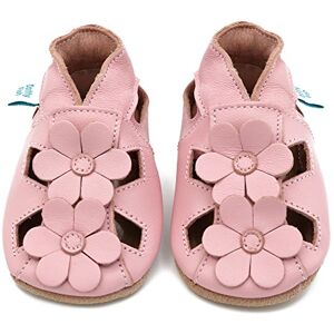 Dotty Fish Baby Sandalen mit weicher Sohle – Barfußgefühl, rutschfest, atmungsaktives Leder, Lauflernschuhe für Babys & Kleinkinder, Sommerschuhe Jungen & Mädchen Rosa Blume 18-24 Monate Dotty Fish Baby Sandalen mit weicher Sohle – Barfußgefühl, rutschfest, atmungsaktives Leder, Lauflernschuhe für Babys & Kleinkinder, Sommerschuhe Jungen & Mädchen Rosa Blume 18-24 Monate