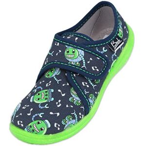 Beck Unisex Kinder Robots Hausschuh, Dunkelblau, 33 EU Beck Unisex Kinder Robots Hausschuh, Dunkelblau, 33 EU