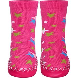 Playshoes Kinder-Hüttenschuhe aus Baumwolle, Hausschuhe für Mädchen und Jungen mit rutschhemmender Sohle, mit Sternen-Muster, Rosa (Pink 18), 19 (Herstellergröße: 19/22) Playshoes Kinder-Hüttenschuhe aus Baumwolle, Hausschuhe für Mädchen und Jungen mit rutschhemmender Sohle, mit Sternen-Muster, Rosa (Pink 18), 19 (Herstellergröße: 19/22)