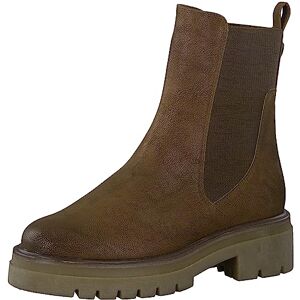 MARCO TOZZI Damen Chelsea Boots aus Kunstleder Plateau, Braun (Nut), 40 MARCO TOZZI Damen Chelsea Boots aus Kunstleder Plateau, Braun (Nut), 40
