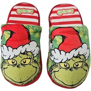 Disney Jungen-Slipper „The Grinch“, bequeme Hausschuhe, lustiges und festliches Design, perfekt für Kinder, Grün, 32 Disney Jungen-Slipper „The Grinch“, bequeme Hausschuhe, lustiges und festliches Design, perfekt für Kinder, Grün, 32