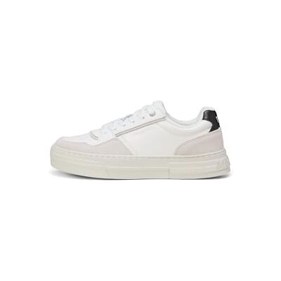 Marc O' Polo Marc OߴPolo Damen Sneaker flach aus Leder gefüttert, Weiß (Offwhite Black), 40 Marc O' Polo Marc OߴPolo Damen Sneaker flach aus Leder gefüttert, Weiß (Offwhite Black), 40