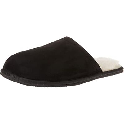 Amazon Essentials Herren Kuschelige Pantoffeln, Schwarz Mikro Wildleder, 39.5 EU Amazon Essentials Herren Kuschelige Pantoffeln, Schwarz Mikro Wildleder, 39.5 EU