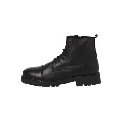 JACK & JONES Herren JFWTREMOR Leather Boot SN Schnürstiefelette, Anthracite, 42 EU JACK & JONES Herren JFWTREMOR Leather Boot SN Schnürstiefelette, Anthracite, 42 EU