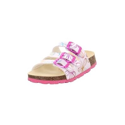 Superfit Mädchen Fussbettpantoffel Pantoffeln, Weiß Mehrfarbig 1060, 24 EU Weit Superfit Mädchen Fussbettpantoffel Pantoffeln, Weiß Mehrfarbig 1060, 24 EU Weit