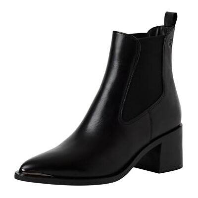 Tamaris Damen Boots Leder, schwarz, 37 EU Tamaris Damen Boots Leder, schwarz, 37 EU