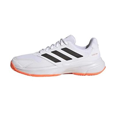 Adidas Herren Courtjam Control 3 Tennis Shoes, FTWR White/core Black/Lucid Orange, 42 2/3 EU Adidas Herren Courtjam Control 3 Tennis Shoes, FTWR White/core Black/Lucid Orange, 42 2/3 EU