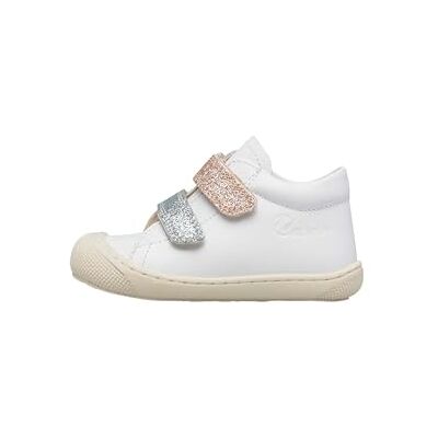Naturino CORKEL VL Calf/Glitter White-Sky-Puder Naturino CORKEL VL Calf/Glitter White-Sky-Puder