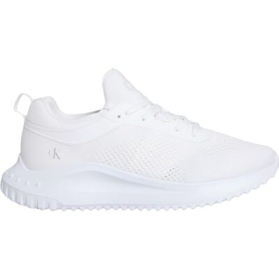 Calvin Damen Runner Sneaker Eva Sock Tech Mix mit Logo, Weiß (Triple Bright White), 40 Calvin Damen Runner Sneaker Eva Sock Tech Mix mit Logo, Weiß (Triple Bright White), 40