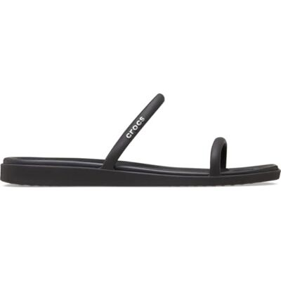 Crocs Miami Damen-Sandalen mit zwei Riemen, flach, Schwarz, 39 EU, Schwarz, 38/39 EU Crocs Miami Damen-Sandalen mit zwei Riemen, flach, Schwarz, 39 EU, Schwarz, 38/39 EU