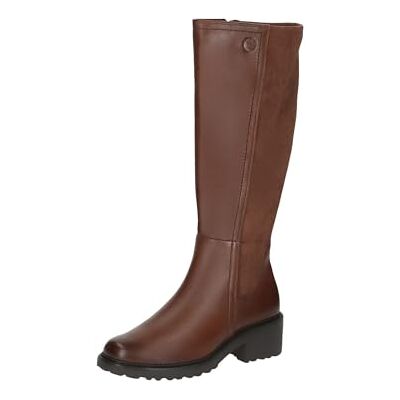 CAPRICE Damen Hohe Stiefel mit Absatz mit Reißverschluss Elegant, Braun (Cognac Comb), 40 EU CAPRICE Damen Hohe Stiefel mit Absatz mit Reißverschluss Elegant, Braun (Cognac Comb), 40 EU