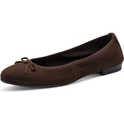 Tamaris Damen Ballerinas Leder, braun, 37 EU Tamaris Damen Ballerinas Leder, braun, 37 EU