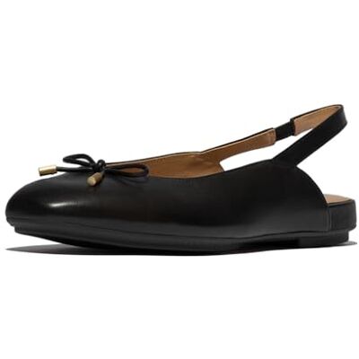 Fitflop Damen Delicato Bow Leder Slingbacks Ballerinas, Schwarz, 9 UK Narrow Fitflop Damen Delicato Bow Leder Slingbacks Ballerinas, Schwarz, 9 UK Narrow