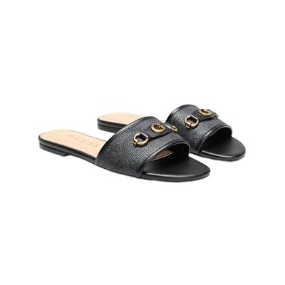 Guess Damen Hammi Flache Sandale, Schwarz 001, 38 EU Guess Damen Hammi Flache Sandale, Schwarz 001, 38 EU
