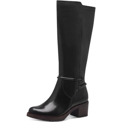 Tamaris COMFORT Damen Hohe Stiefel mit Absatz Elegant Blockabsatz, Schwarz (Black), 37 EU Tamaris COMFORT Damen Hohe Stiefel mit Absatz Elegant Blockabsatz, Schwarz (Black), 37 EU