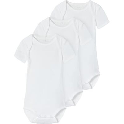 NAME IT Nbnbody 3P Ss Solid White 4 Noos NAME IT Nbnbody 3P Ss Solid White 4 Noos