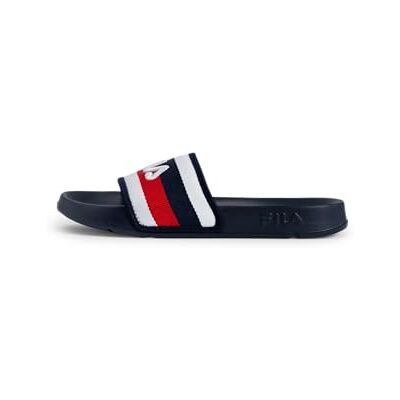 FILA Herren Slides MORRO BAY STRIPES mit gestreiftem Riemen, Blau ( Navy), 43 FILA Herren Slides MORRO BAY STRIPES mit gestreiftem Riemen, Blau ( Navy), 43