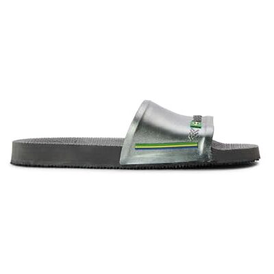 Havaianas Unisex Old Brazil Slide, New Graphite, 5 UK Havaianas Unisex Old Brazil Slide, New Graphite, 5 UK