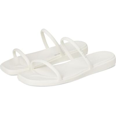 Crocs Damen Miami Two Strap Flache Sandale, kreidefarben, 41 EU Crocs Damen Miami Two Strap Flache Sandale, kreidefarben, 41 EU