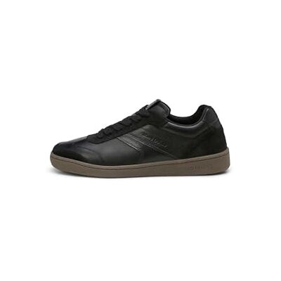 Marc O' Polo Marc OߴPolo Herren Sneaker flach aus Leder mit Gummilaufsohle, Schwarz (Black), 43 Marc O' Polo Marc OߴPolo Herren Sneaker flach aus Leder mit Gummilaufsohle, Schwarz (Black), 43
