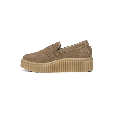 Marc O' Polo Marc OߴPolo Damen Loafer aus Veloursleder mit Plateausohle Marc O' Polo Marc OߴPolo Damen Loafer aus Veloursleder mit Plateausohle