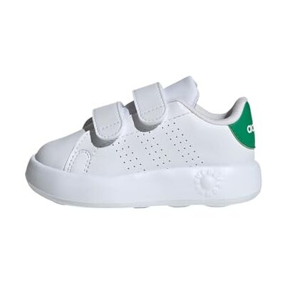 Adidas Unisex Baby Advantage Shoes Kids, Cloud White / Cloud White / Green, 21 EU Adidas Unisex Baby Advantage Shoes Kids, Cloud White / Cloud White / Green, 21 EU