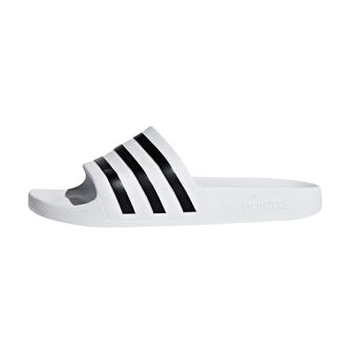 Adidas Unisex-Erwachsene Adilette Aqua Badeschuhe, Weiß (Footwear White/Core Black/Footwear White 0), 46 EU Adidas Unisex-Erwachsene Adilette Aqua Badeschuhe, Weiß (Footwear White/Core Black/Footwear White 0), 46 EU