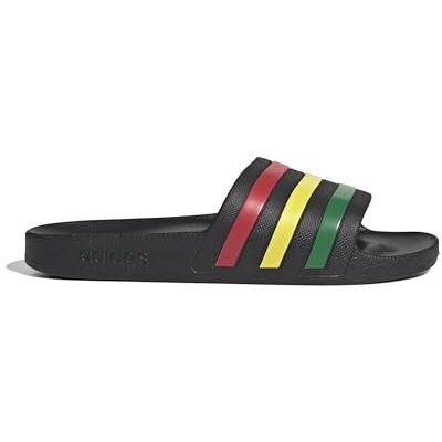 Adidas Unisex Adilette Aqua Slides, core black/green/pure ruby, 37 EU Adidas Unisex Adilette Aqua Slides, core black/green/pure ruby, 37 EU