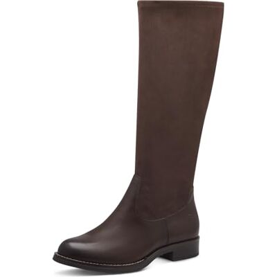 Tamaris COMFORT Damen Hohe Stiefel ohne Absatz mit Reißverschluss Elegant, Braun (Chestnut), 37 EU Tamaris COMFORT Damen Hohe Stiefel ohne Absatz mit Reißverschluss Elegant, Braun (Chestnut), 37 EU