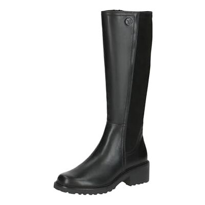 CAPRICE Damen Hohe Stiefel mit Absatz mit Reißverschluss Elegant, Schwarz (Black Comb), 40 EU CAPRICE Damen Hohe Stiefel mit Absatz mit Reißverschluss Elegant, Schwarz (Black Comb), 40 EU