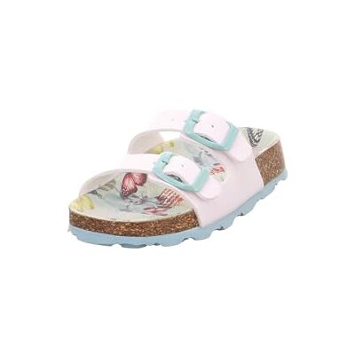 Superfit Mädchen FUSSBETTPANTOFFEL WEISS/MEHRFARBIG 1150 Superfit Mädchen FUSSBETTPANTOFFEL WEISS/MEHRFARBIG 1150