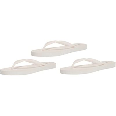 Amazon Essentials Damen Flipflops, 3er-Pack, Grellweiß, 38.5 EU Amazon Essentials Damen Flipflops, 3er-Pack, Grellweiß, 38.5 EU