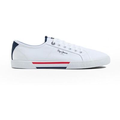 Pepe Jeans London Brady Herren Basic Männer Regular Fit Ledersneaker, Blauwäsche Pepe Jeans London Brady Herren Basic Männer Regular Fit Ledersneaker, Blauwäsche