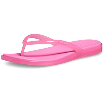 Crocs Miami Jelly Round Toe Flip-Flops für Damen, Gelatine, Rosa, Größe 42 Crocs Miami Jelly Round Toe Flip-Flops für Damen, Gelatine, Rosa, Größe 42