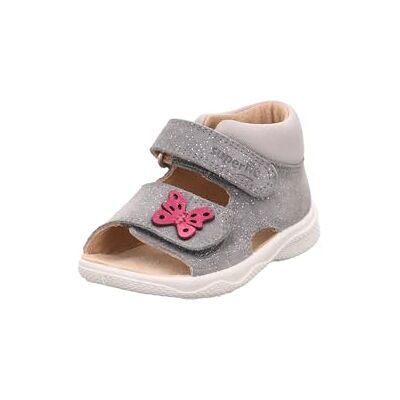 Superfit Mädchen Polly Sandale, Hellgrau 2500, 20 EU Superfit Mädchen Polly Sandale, Hellgrau 2500, 20 EU