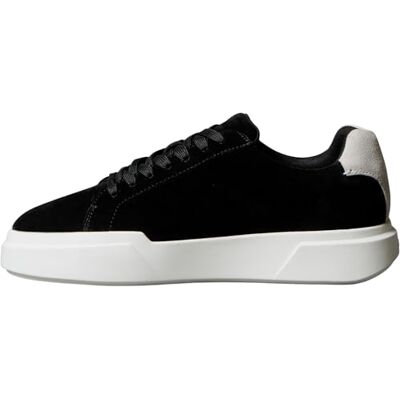 Calvin Herren Cupsole Sneaker Chunky Laceup aus Wildleder, Schwarz (Black/Bright White), 43 Calvin Herren Cupsole Sneaker Chunky Laceup aus Wildleder, Schwarz (Black/Bright White), 43