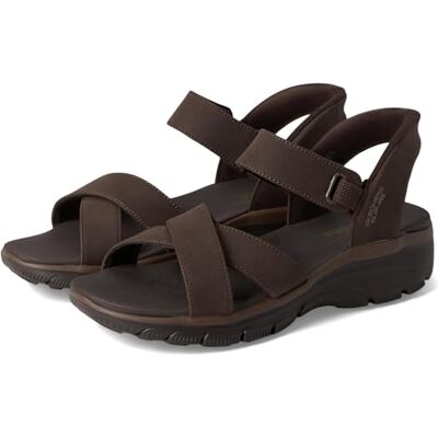 Skechers Damen Easy Going Somewhere Sunny Slip-InTurnschuhe, Chocolate Duraleather/Gore, 37.5 EU Skechers Damen Easy Going Somewhere Sunny Slip-InTurnschuhe, Chocolate Duraleather/Gore, 37.5 EU