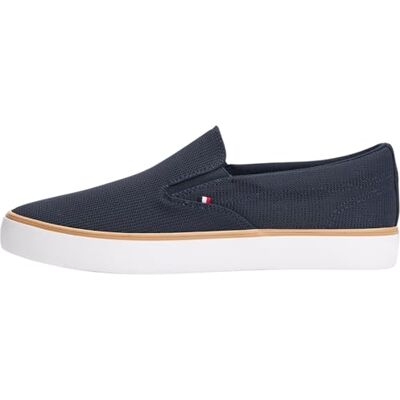Tommy Hilfiger Herren Vulcanized Sneaker Core Slip On, Blau (Desert Sky), 46 Tommy Hilfiger Herren Vulcanized Sneaker Core Slip On, Blau (Desert Sky), 46