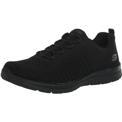 Skechers Virtue Damen-Sneaker, Schwarz/Schwarz = BBK, 42 EU Skechers Virtue Damen-Sneaker, Schwarz/Schwarz = BBK, 42 EU