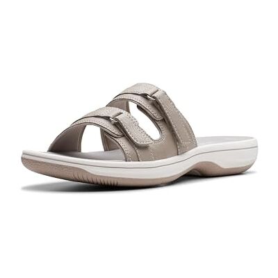 Clarks Damen Breeze Piper Sandale, Light Taupe, 40 EU Clarks Damen Breeze Piper Sandale, Light Taupe, 40 EU
