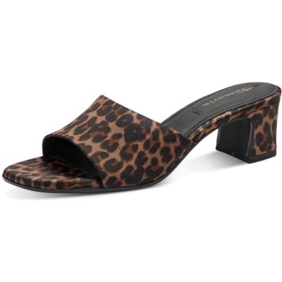 Tamaris Damen Heeled Mules Textil, braun, 38 EU Tamaris Damen Heeled Mules Textil, braun, 38 EU