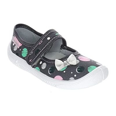 Viggami Girls' slippers with Velcro fastening, Aneta dots Viggami Girls' slippers with Velcro fastening, Aneta dots