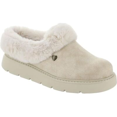 Skechers Keepsakes Lite Damen-Pantoffel, kuschelige Mischung, Off White Textil, 39.5 EU Skechers Keepsakes Lite Damen-Pantoffel, kuschelige Mischung, Off White Textil, 39.5 EU