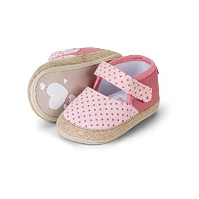 Sterntaler Baby Mädchen Ballerina Baby Babyballerina Punkte Babyschuhe, Baby Ballerina Schuhe mit rutschfester Herzchensohle rosa, 20 Sterntaler Baby Mädchen Ballerina Baby Babyballerina Punkte Babyschuhe, Baby Ballerina Schuhe mit rutschfester Herzchensohle rosa, 20