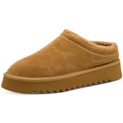 Tamaris Damen Sabot Leder braun 39 Tamaris Damen Sabot Leder braun 39