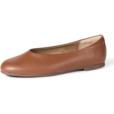 Amazon Essentials Damen Faltbare Ballerinas, Bräunen Kunstleder, 39 EU Amazon Essentials Damen Faltbare Ballerinas, Bräunen Kunstleder, 39 EU