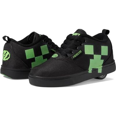 Heelys Pro 20 Minecraft Schuhe mit Rollen (kleine, große Kinder/Erwachsene) Unisex, Schwarz/Grün, 7 Big Kid Heelys Pro 20 Minecraft Schuhe mit Rollen (kleine, große Kinder/Erwachsene) Unisex, Schwarz/Grün, 7 Big Kid