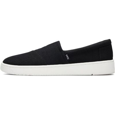 TOMS Herren Trvl Lite Alpargata Sneaker, Black Heritage Canvas, 41 EU TOMS Herren Trvl Lite Alpargata Sneaker, Black Heritage Canvas, 41 EU